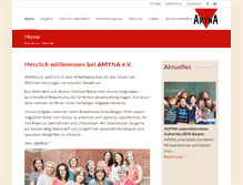 Tablet Screenshot of amyna.de